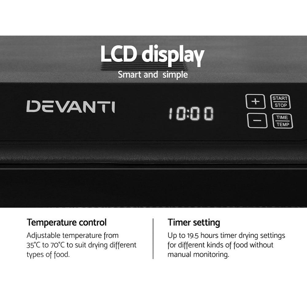 Buy Devanti 6 Trays Food Dehydrator Stainless Steel Tray discounted | Products On Sale Australia