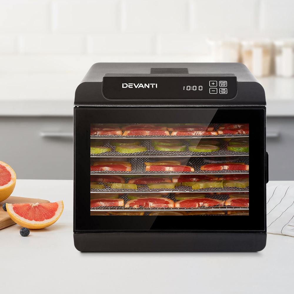 Buy Devanti 6 Trays Food Dehydrator Stainless Steel Tray discounted | Products On Sale Australia