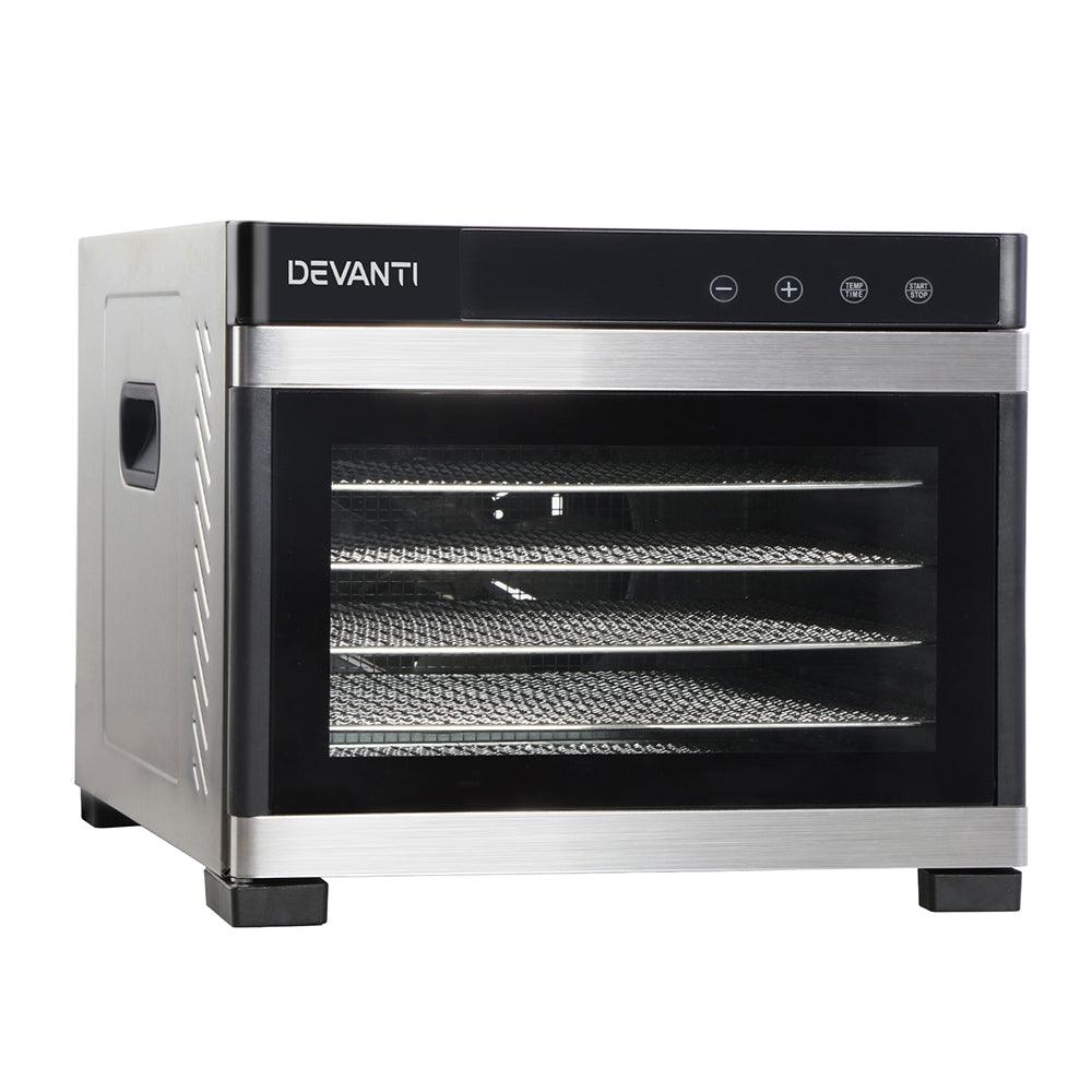 Buy Devanti 6 Trays Food Dehydrator Stainless Steel Tray discounted | Products On Sale Australia