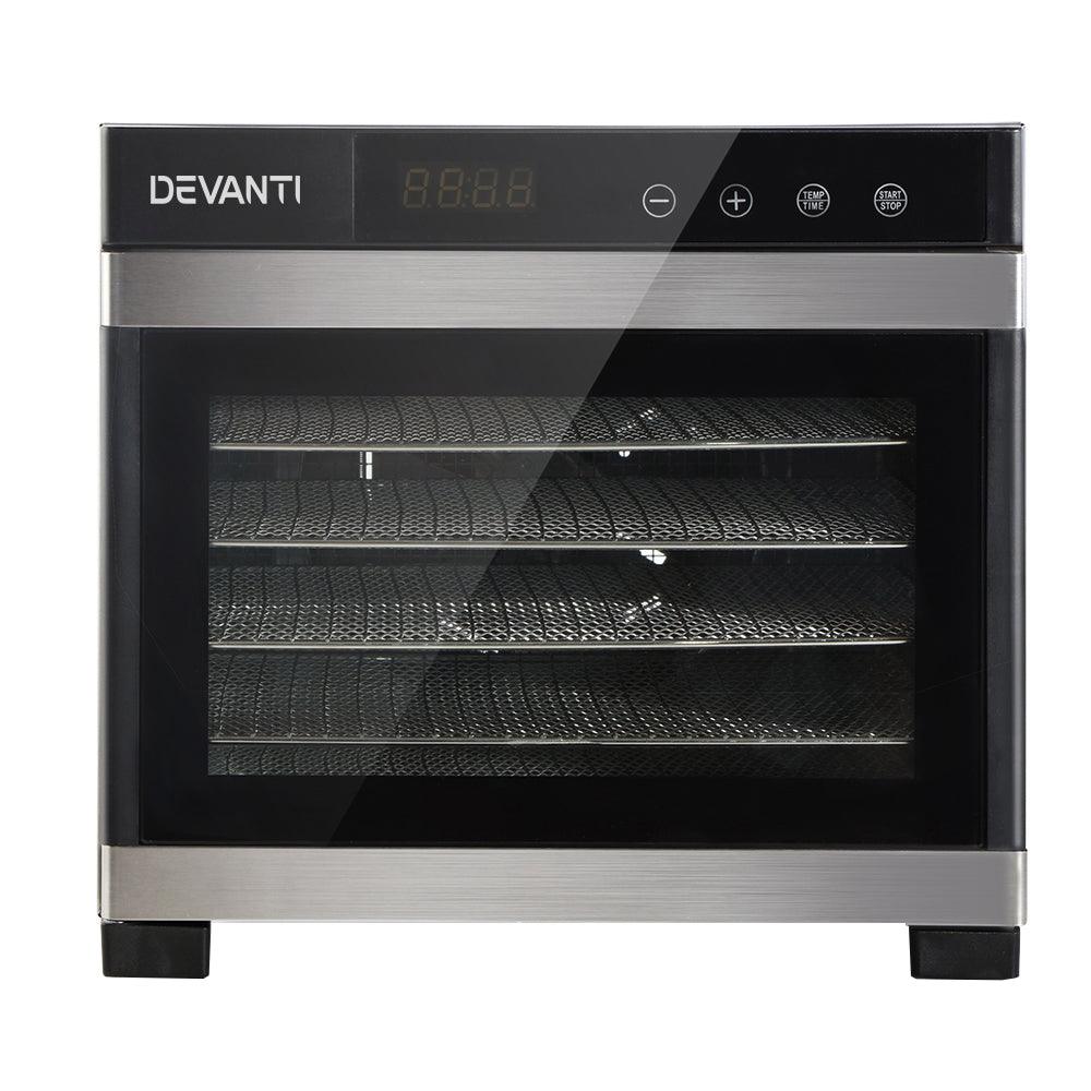 Buy Devanti 6 Trays Food Dehydrator Stainless Steel Tray discounted | Products On Sale Australia