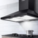 Buy Devanti 600mm Range Hood 60cm Rangehood Black discounted | Products On Sale Australia