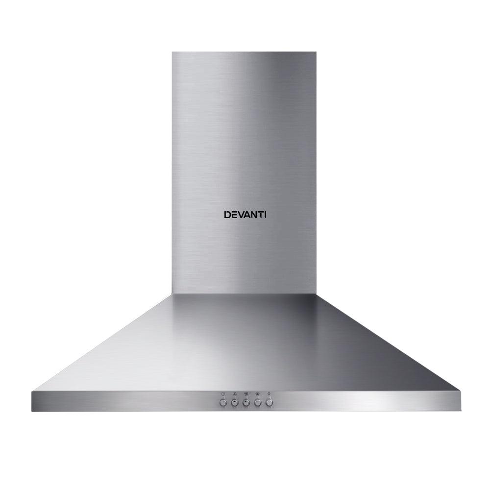 Buy Devanti 600mm Range Hood 60cm Rangehood Stainless Steel discounted | Products On Sale Australia