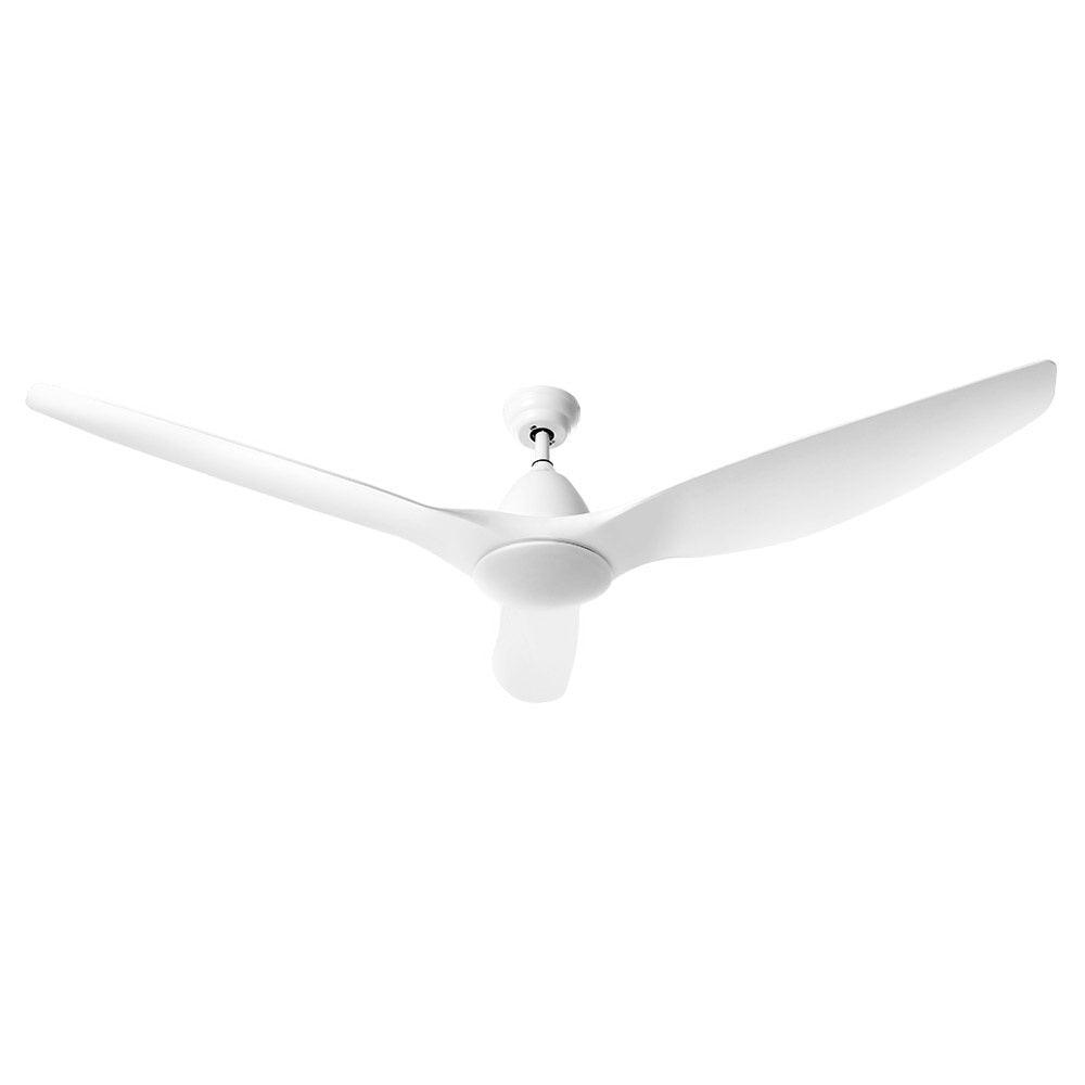 Buy Devanti 64'' Ceiling Fan DC Motor w/Light w/Remote - White discounted | Products On Sale Australia