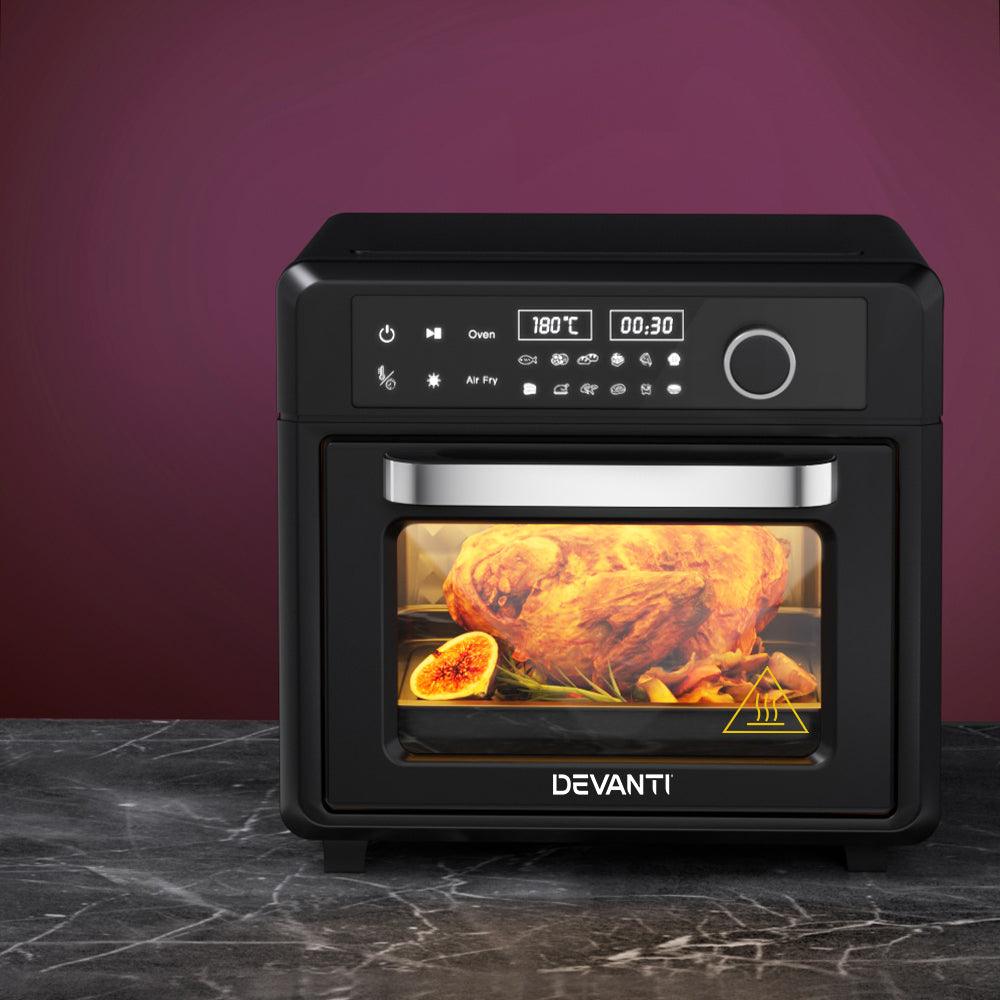 Buy Devanti Air Fryer 20L LCD Fryers Oven discounted | Products On Sale Australia