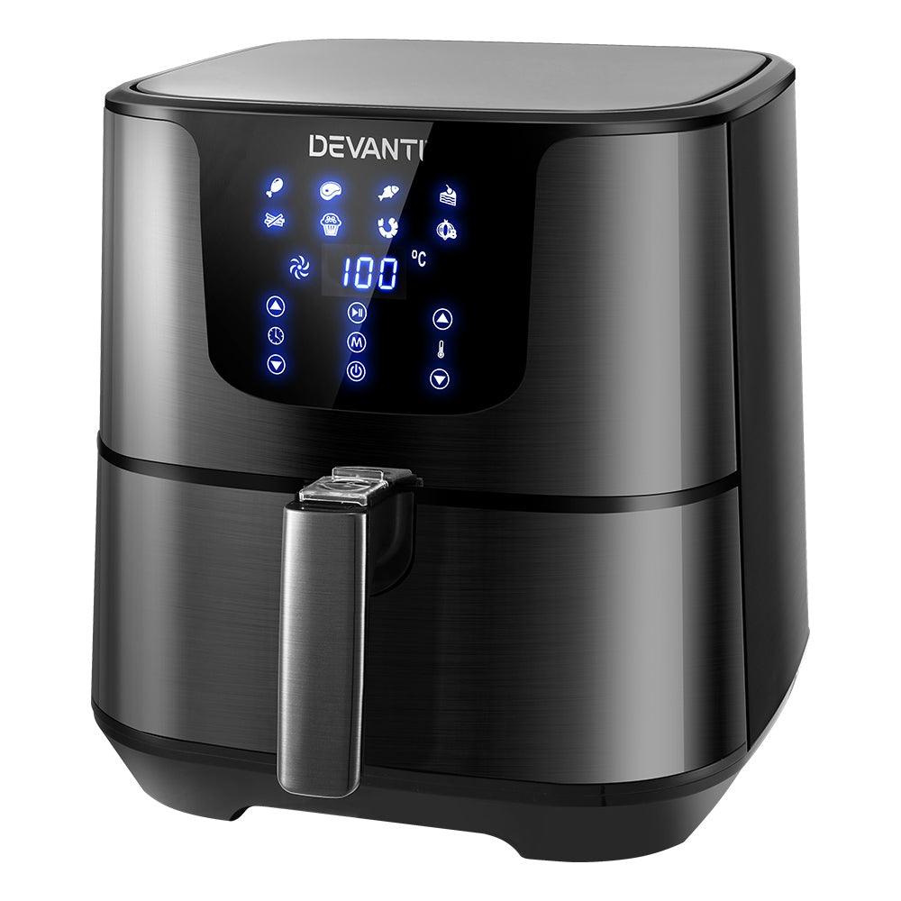 Buy Devanti Air Fryer 7L LCD Fryers Black discounted | Products On Sale Australia