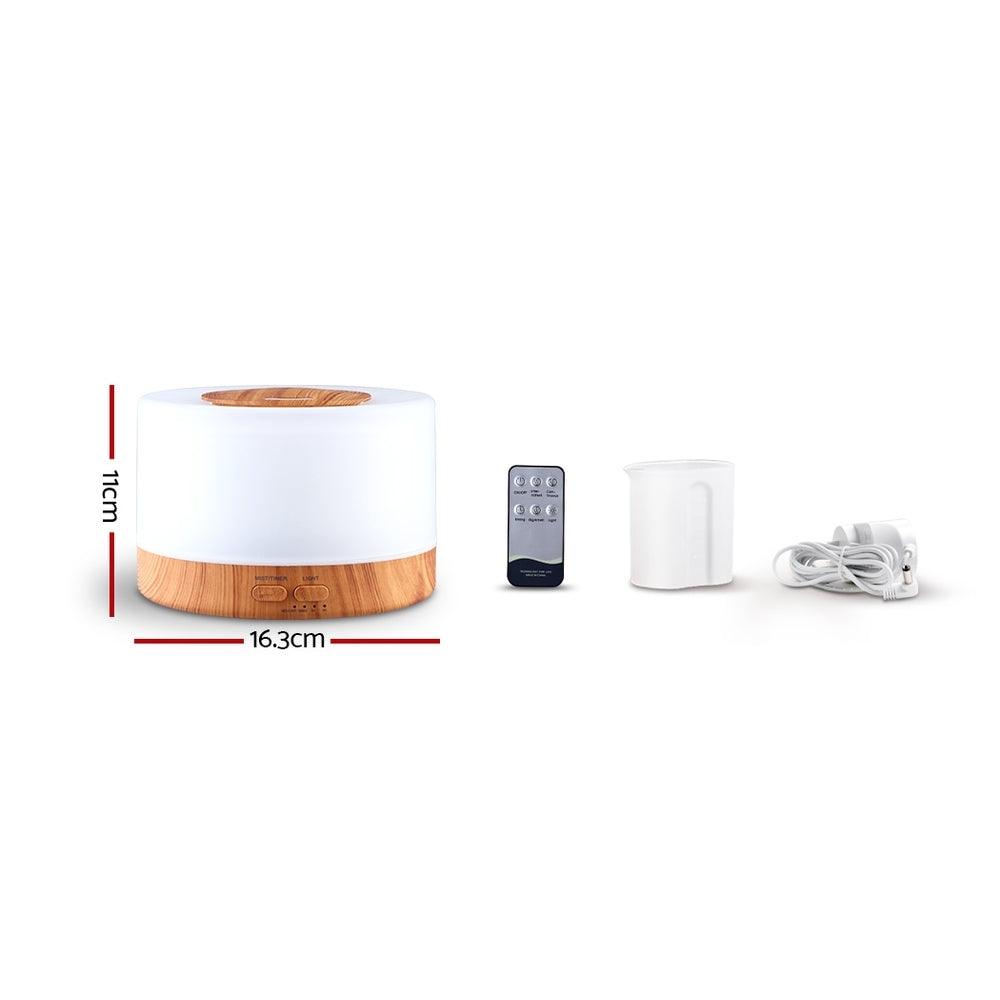 Buy Devanti Aroma Diffuser Aromatherapy Light Wood 500ml discounted | Products On Sale Australia