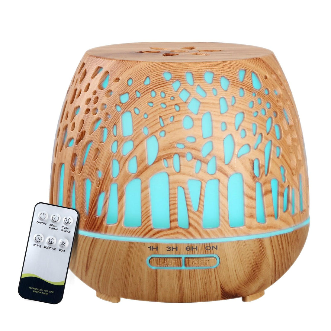 Buy Devanti Aroma Diffuser Aromatherapy Wood Grain 400ml discounted | Products On Sale Australia