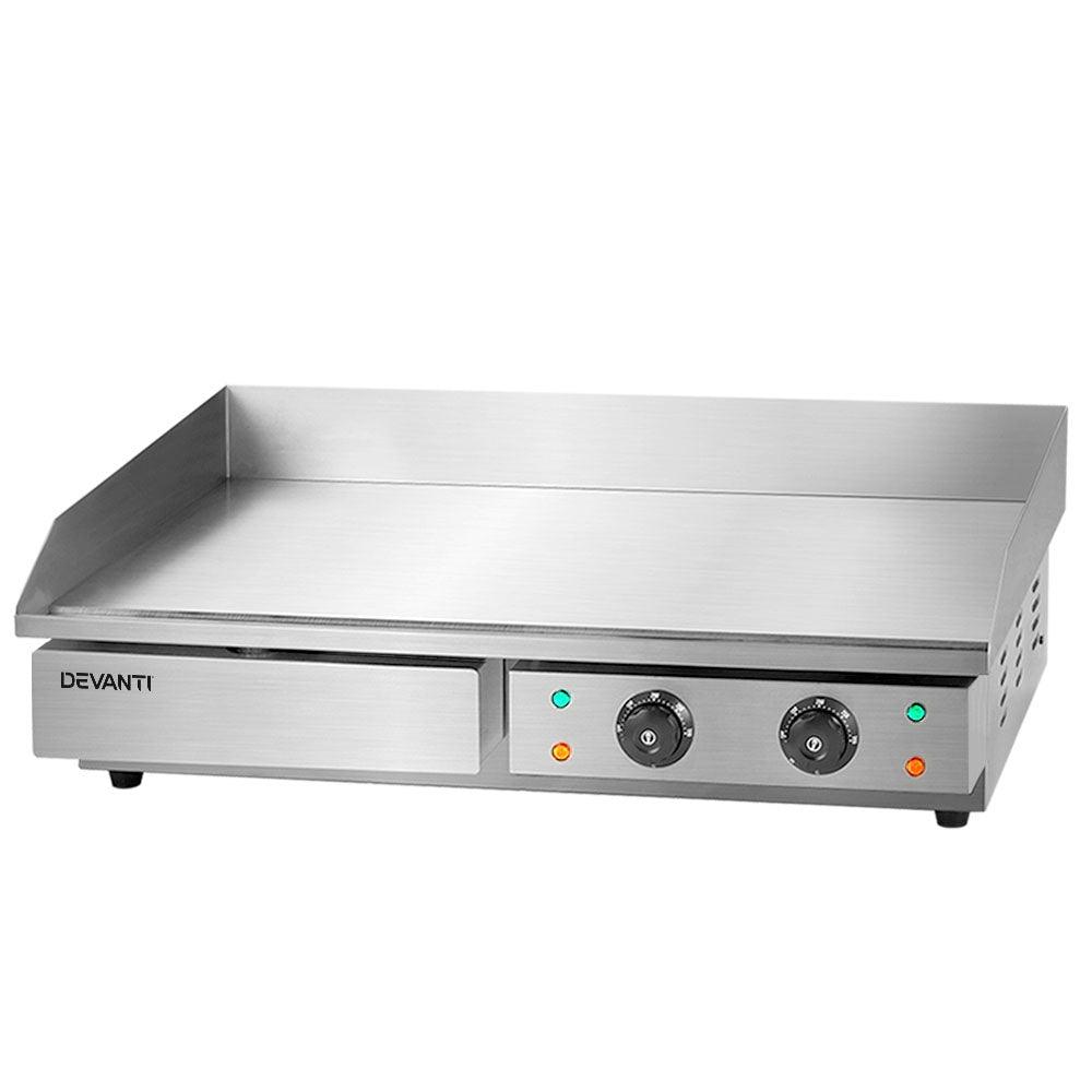 Buy Devanti Commercial Electric Griddle 73cm BBQ Grill Plate 4400W discounted | Products On Sale Australia