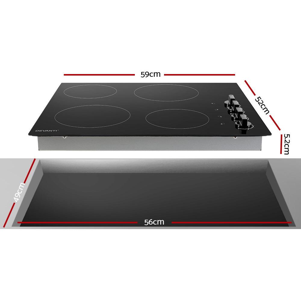 Buy Devanti Electric Ceramic Cooktop 60cm discounted | Products On Sale Australia