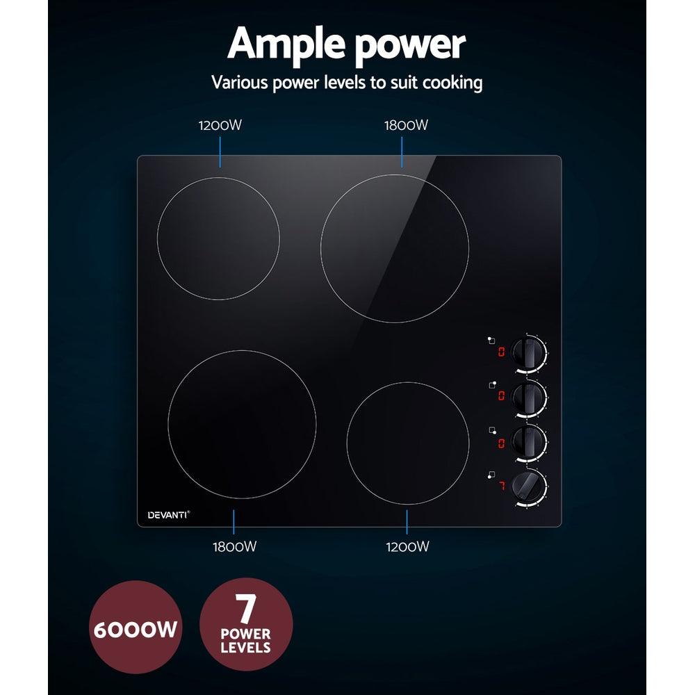 Buy Devanti Electric Ceramic Cooktop 60cm discounted | Products On Sale Australia