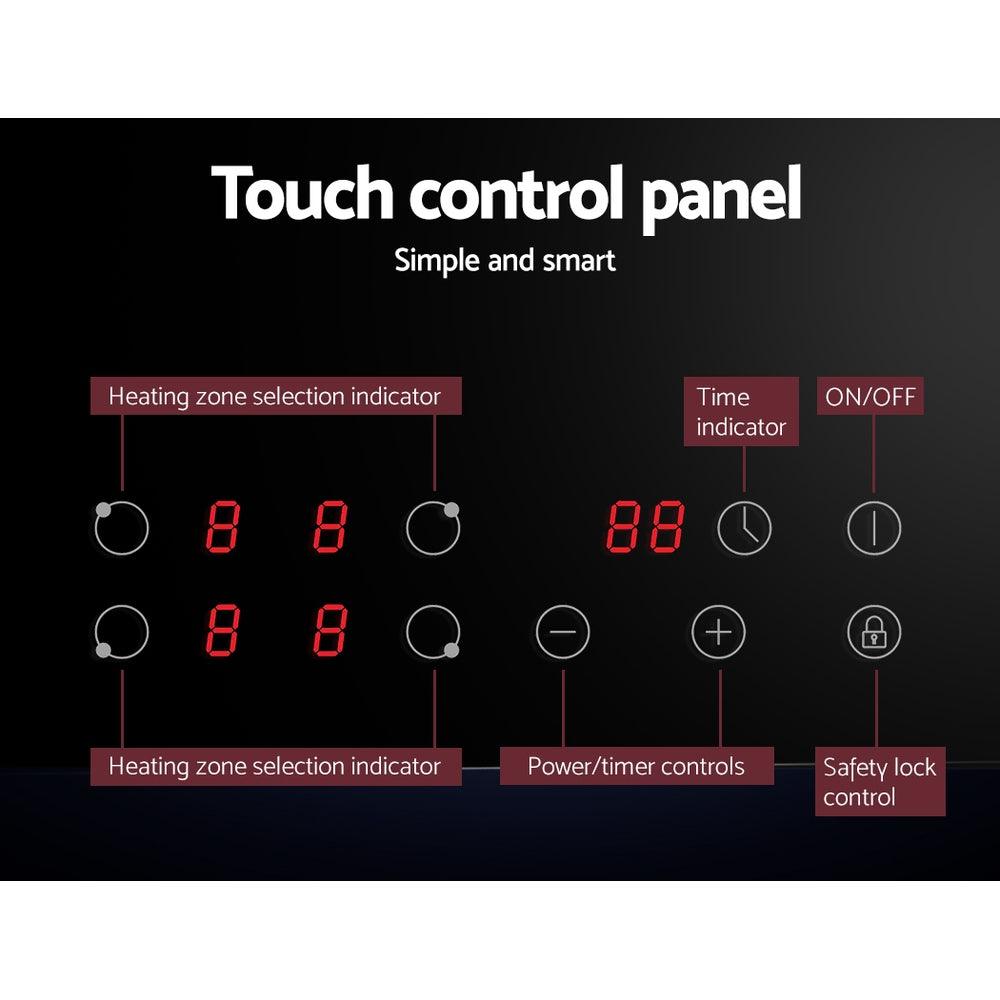 Buy Devanti Electric Ceramic Cooktop 60cm Touch Control discounted | Products On Sale Australia