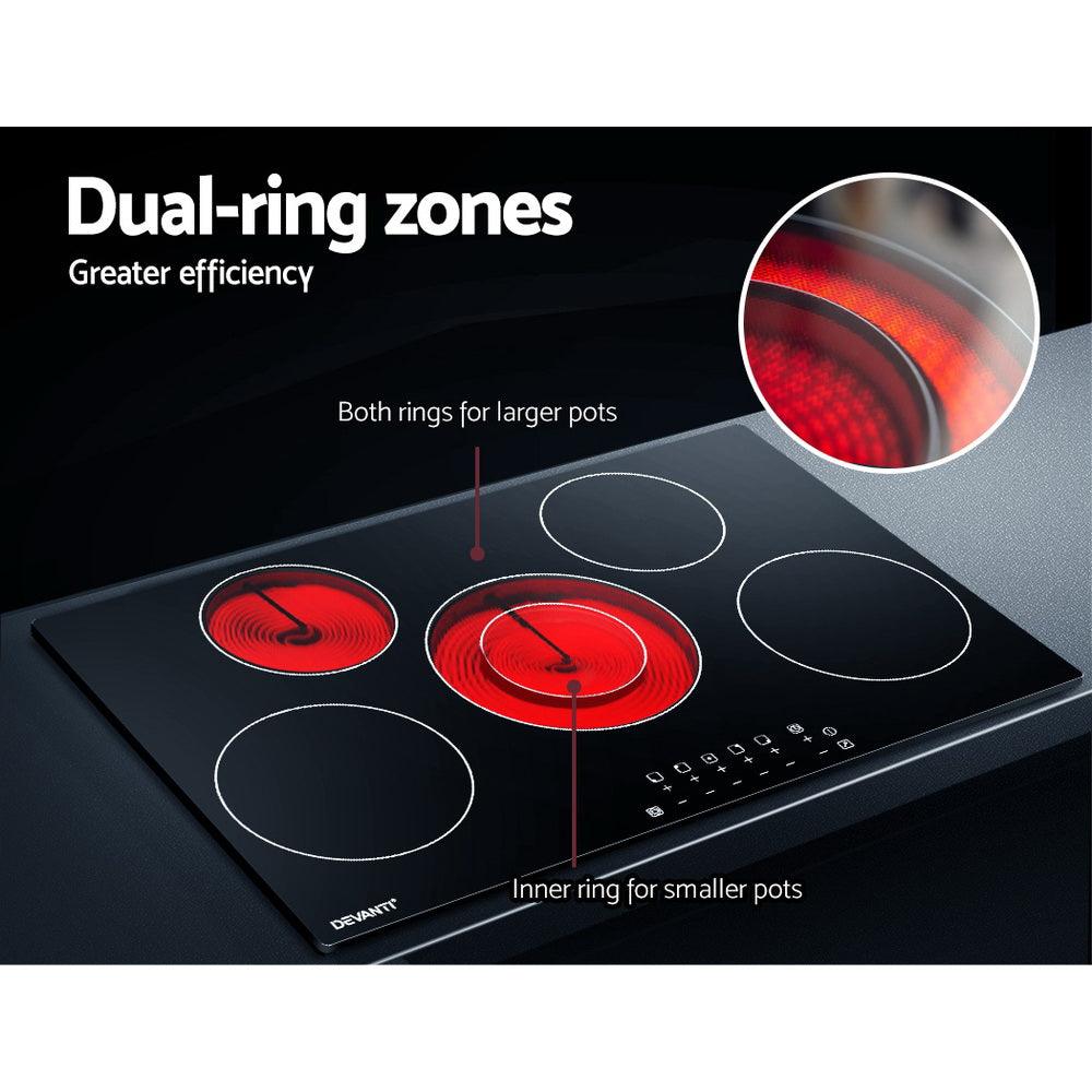 Buy Devanti Electric Ceramic Cooktop 90cm discounted | Products On Sale Australia