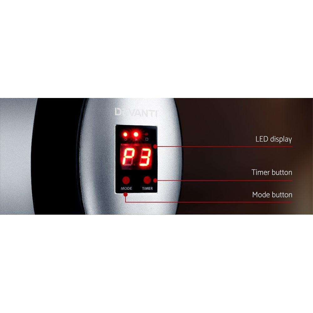 Buy Devanti Electric Strip Heater Radiant Heaters 1500W discounted | Products On Sale Australia