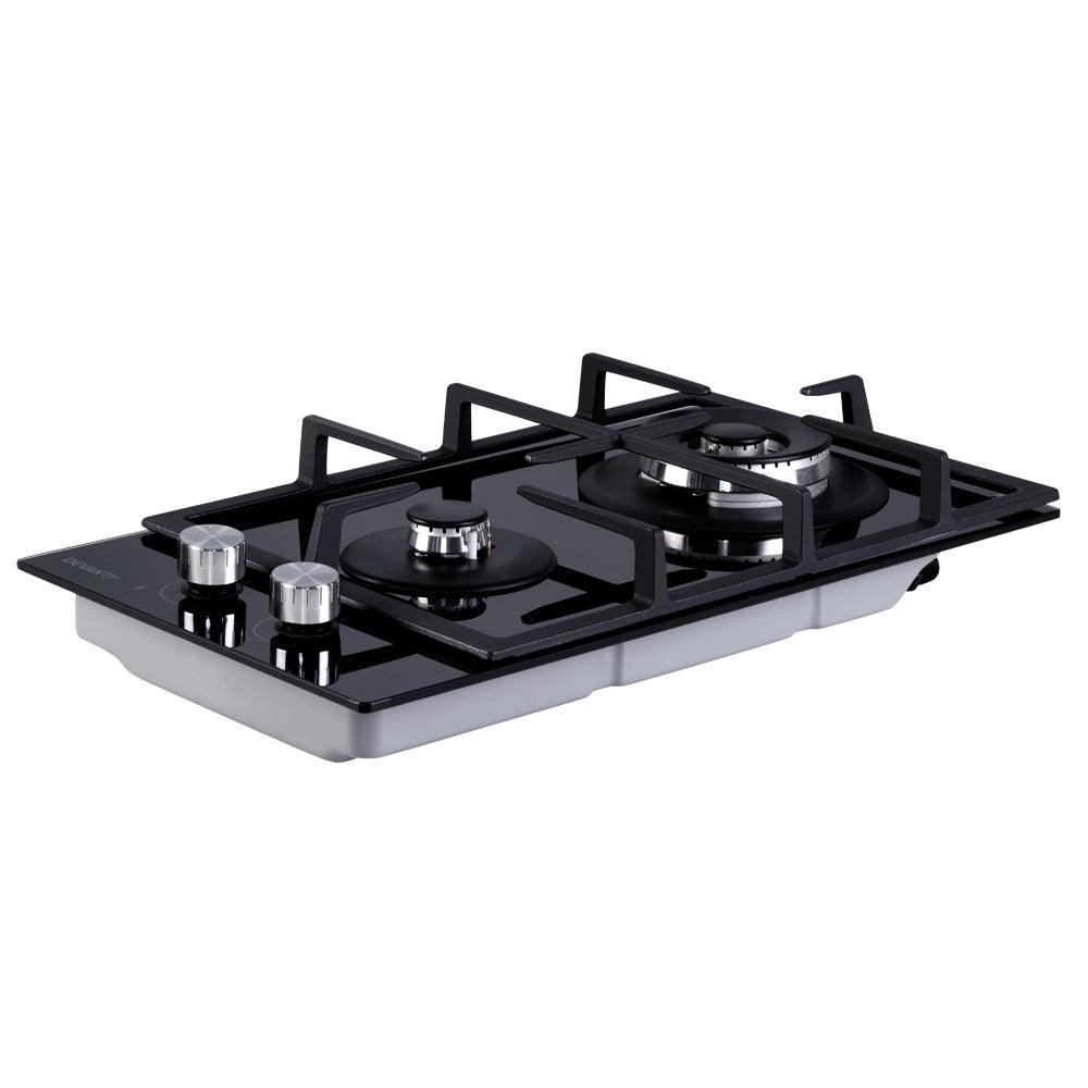 Buy Devanti Gas Cooktop 30cm 2 Burner Black discounted | Products On Sale Australia