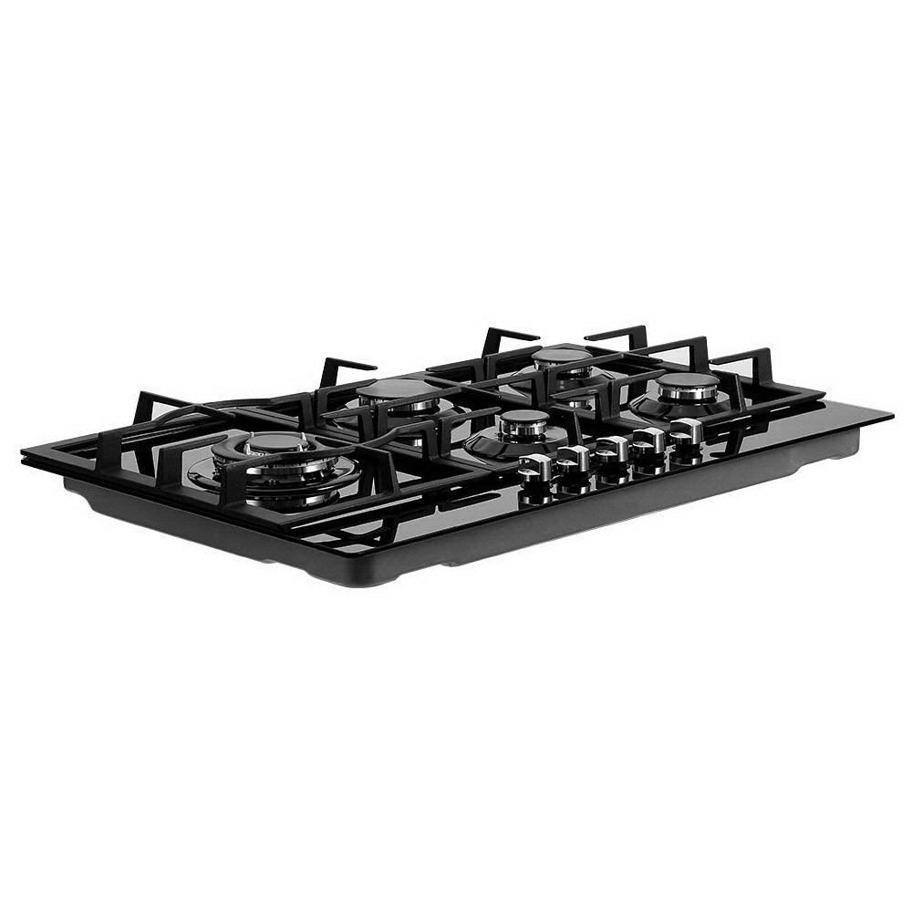 Buy Devanti Gas Cooktop 90cm 5 Burner Black discounted | Products On Sale Australia