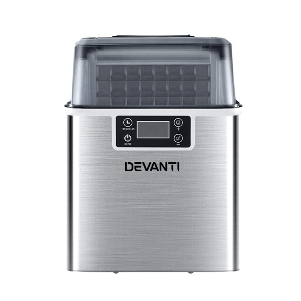 Buy Devanti Ice Maker Machine Commercial Portable Ice Cube Tray Countertop 3.2L discounted | Products On Sale Australia