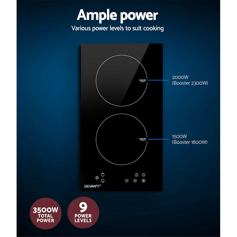 Buy Devanti Induction Cooktop 30cm Electric Cooker discounted | Products On Sale Australia