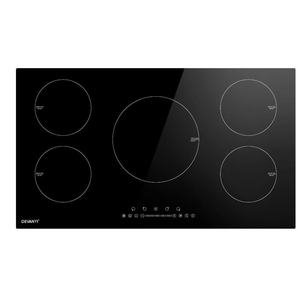 Buy Devanti Induction Cooktop 90cm Electric Cooker discounted | Products On Sale Australia