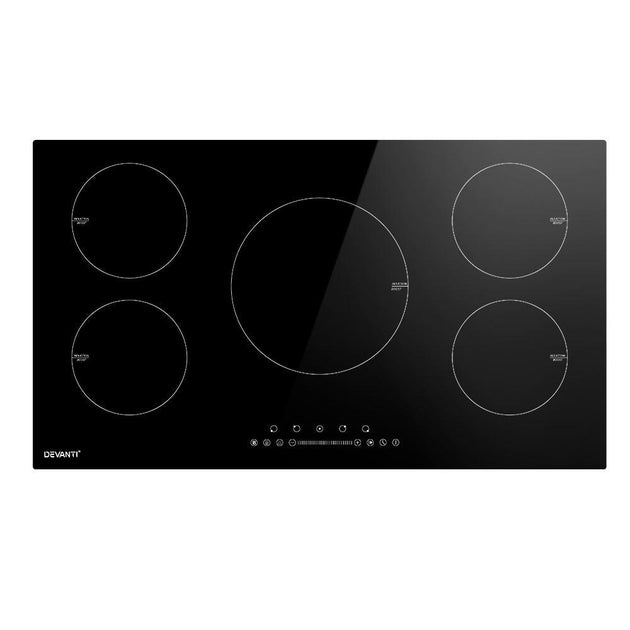 Buy Devanti Induction Cooktop 90cm Electric Cooker discounted | Products On Sale Australia