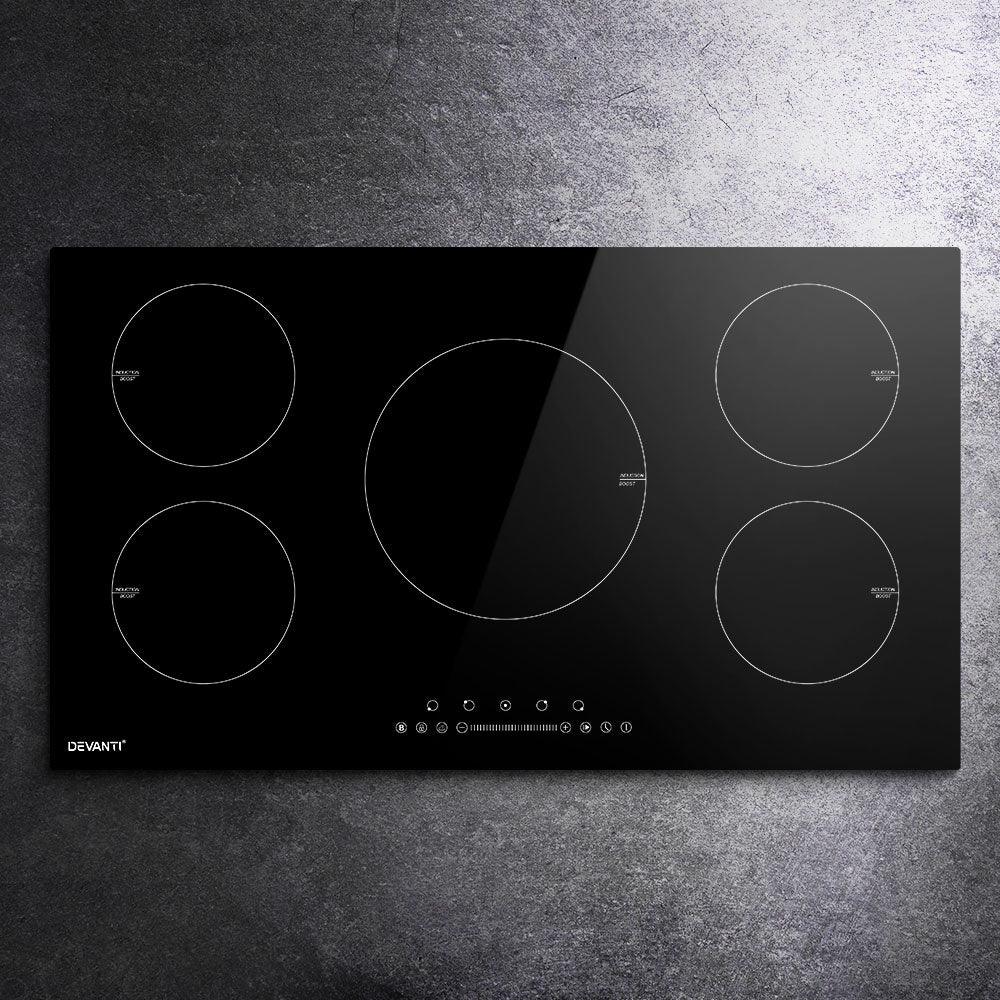 Buy Devanti Induction Cooktop 90cm Electric Cooker discounted | Products On Sale Australia