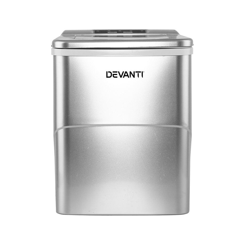 Buy Devanti Portable Ice Cube Maker - Silver discounted | Products On Sale Australia