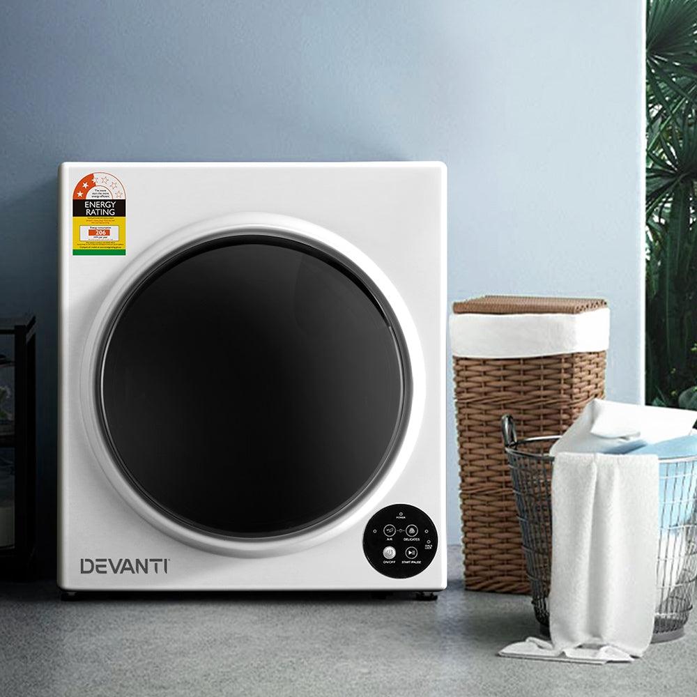 Buy Devanti Tumble Dryer 5kg Fully Auto Black discounted | Products On Sale Australia