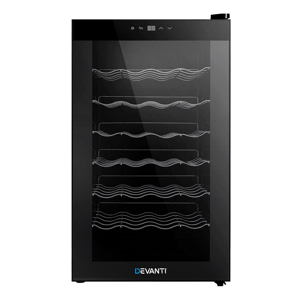 Buy Devanti Wine Cooler Fridge 28 Bottles discounted | Products On Sale Australia