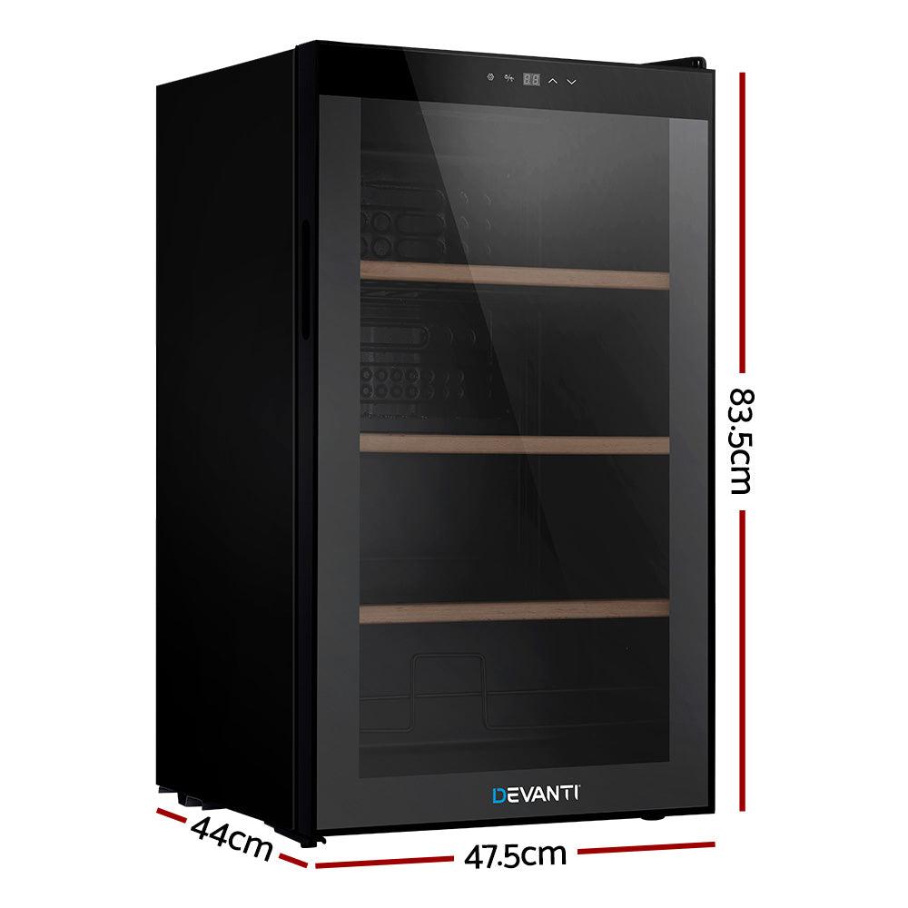 Buy Devanti Wine Cooler Fridge 34 Bottles discounted | Products On Sale Australia