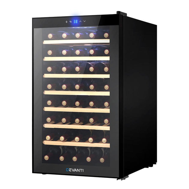 Buy Devanti Wine Cooler Fridge 51 Bottles discounted | Products On Sale Australia