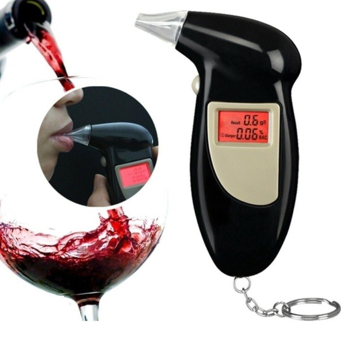 Buy Digital Alcohol Tester LCD Police Breathalyser Grade Accuracy Portable Keychain - FREE POST discounted | Products On Sale Australia