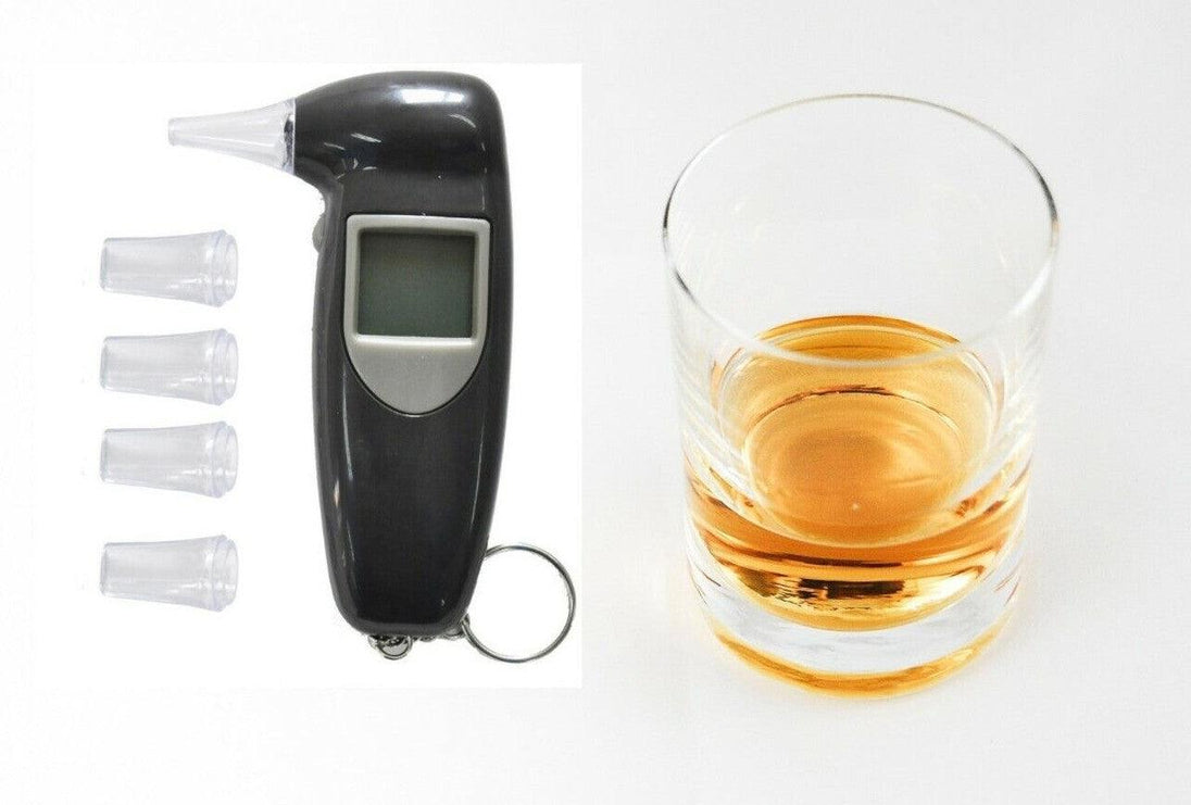 Buy Digital Alcohol Tester LCD Police Breathalyser Grade Accuracy Portable Keychain - FREE POST discounted | Products On Sale Australia