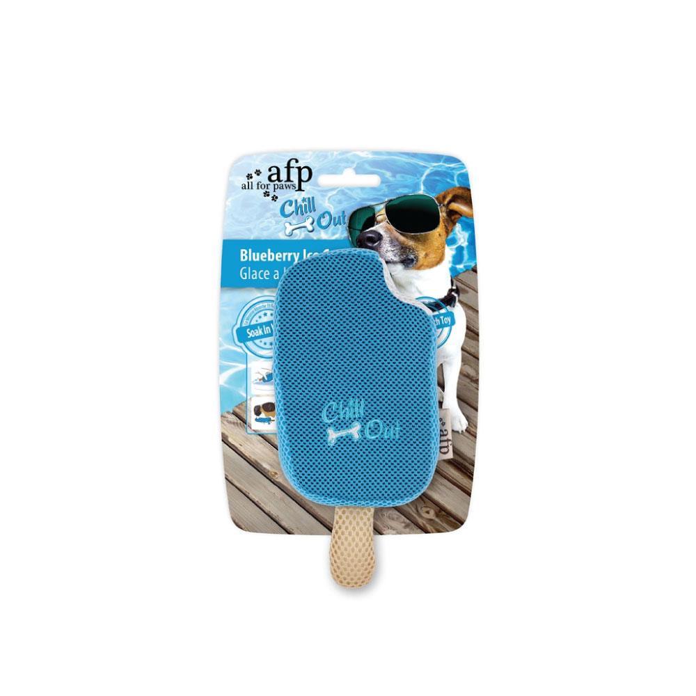 Buy Dog Drinking Sponge Soak - Blueberry Ice Cream Shape Chew Play Toy AFP - Blue discounted | Products On Sale Australia