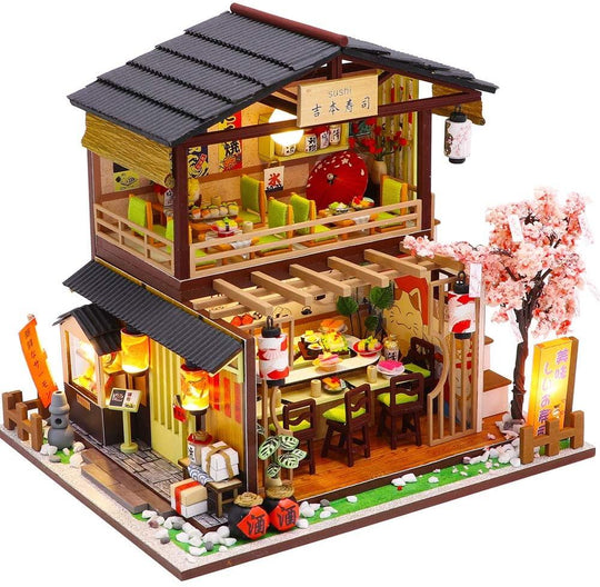 Buy Dollhouse Miniature with Furniture Kit Plus Dust Proof and Music Movement - Asia (1:24 Scale Creative Room Idea) discounted | Products On Sale Australia