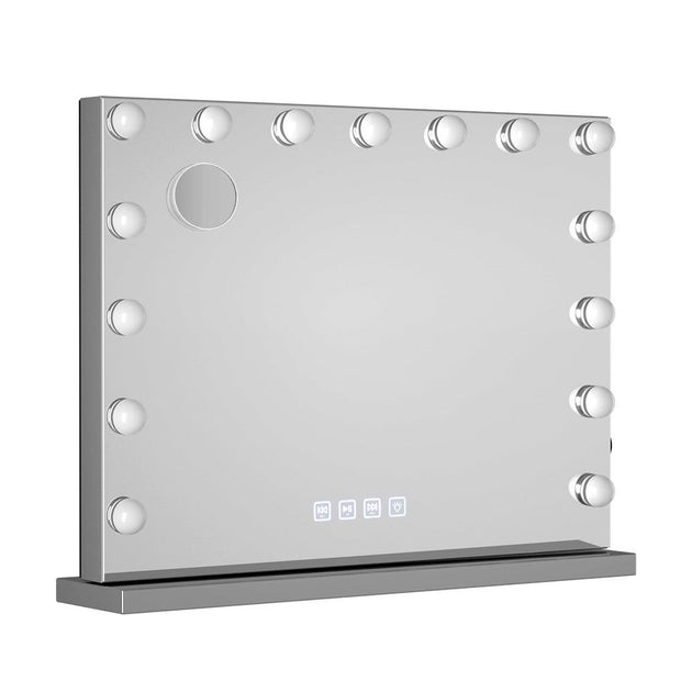 Buy Embellir Bluetooth Makeup Mirror 58x46cm Hollywood Vanity with LED Light Wall discounted | Products On Sale Australia