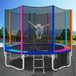 Buy Everfit 12FT Trampoline for Kids w/ Ladder Enclosure Safety Net Pad Gift Round discounted | Products On Sale Australia