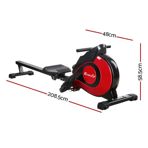 Everfit Rowing Machine Rower Magnetic Resistance Exercise Gym Home Cardio Red Products On Sale Australia | Sports & Fitness > Fitness Accessories Category