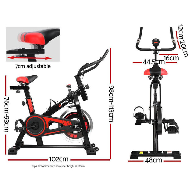 Everfit Spin Bike Exercise Bike Flywheel Cycling Home Gym Fitness 120kg Products On Sale Australia | Sports & Fitness > Fitness Accessories Category