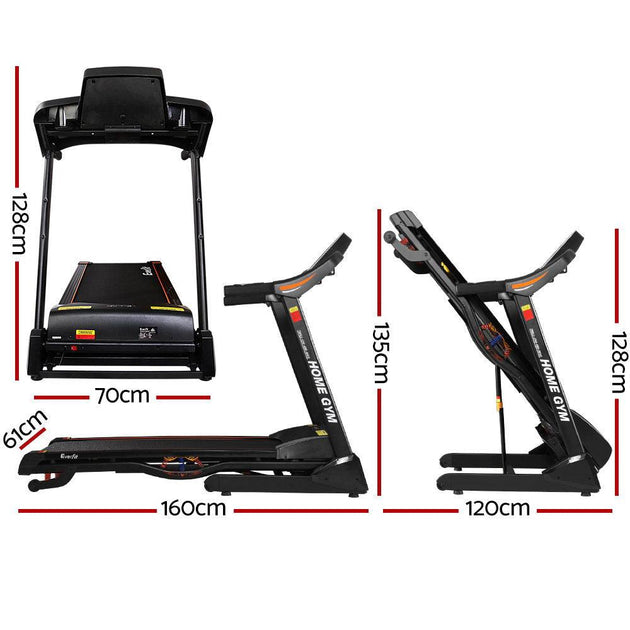 Everfit Treadmill Electric Auto Incline Home Gym Fitness Excercise Machine 480mm Products On Sale Australia | Sports & Fitness > Fitness Accessories Category