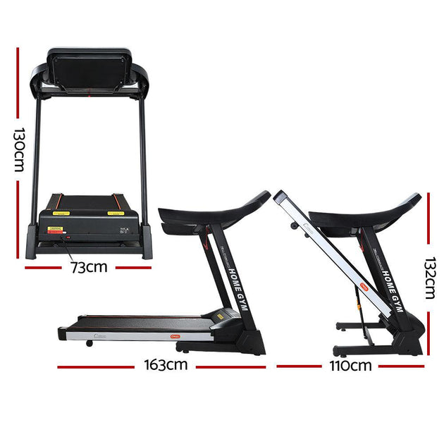 Everfit Treadmill Electric Auto Level Incline Home Gym Fitness Excercise 450mm Products On Sale Australia | Sports & Fitness > Fitness Accessories Category
