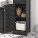 Buy Freestanding Tall Bathroom Cabinet 170 x 32 x 30 cm (Black) discounted | Products On Sale Australia