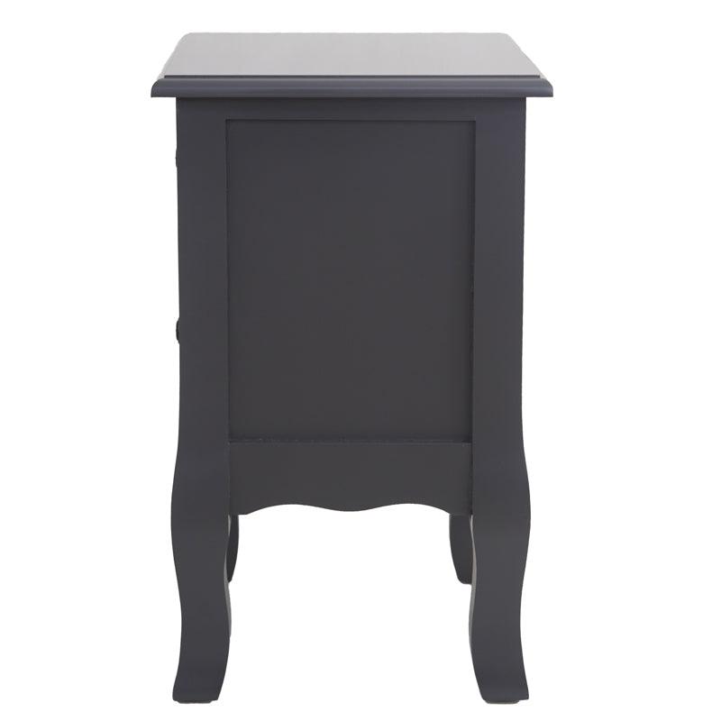 Buy French Bedside Table Nightstand Grey Set of 2 discounted | Products On Sale Australia