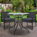 Buy Gardeon 3PC Bistro Set Outdoor Furniture Rattan Table Chairs Cushion Patio Garden Felix discounted | Products On Sale Australia