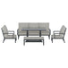 Buy Gardeon 5-Piece Outdoor Furniture Setting Table Chair Set Aluminium Sofa 7-Seater discounted | Products On Sale Australia