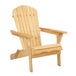 Buy Gardeon Adirondack Outdoor Chairs Wooden Beach Chair Patio Furniture Garden Natural discounted | Products On Sale Australia