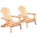 Buy Gardeon Adirondack Outdoor Chairs Wooden Beach Chair Patio Furniture Garden Natural Set of 2 discounted | Products On Sale Australia