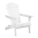 Buy Gardeon Adirondack Outdoor Chairs Wooden Foldable Beach Chair Patio Furniture White discounted | Products On Sale Australia