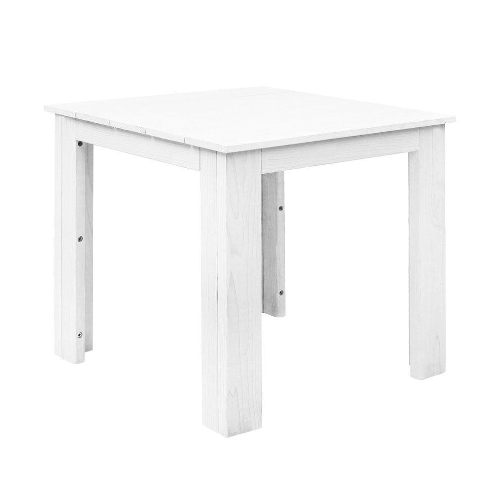 Buy Gardeon Coffee Side Table Wooden Desk Outdoor Furniture Camping Garden White discounted | Products On Sale Australia