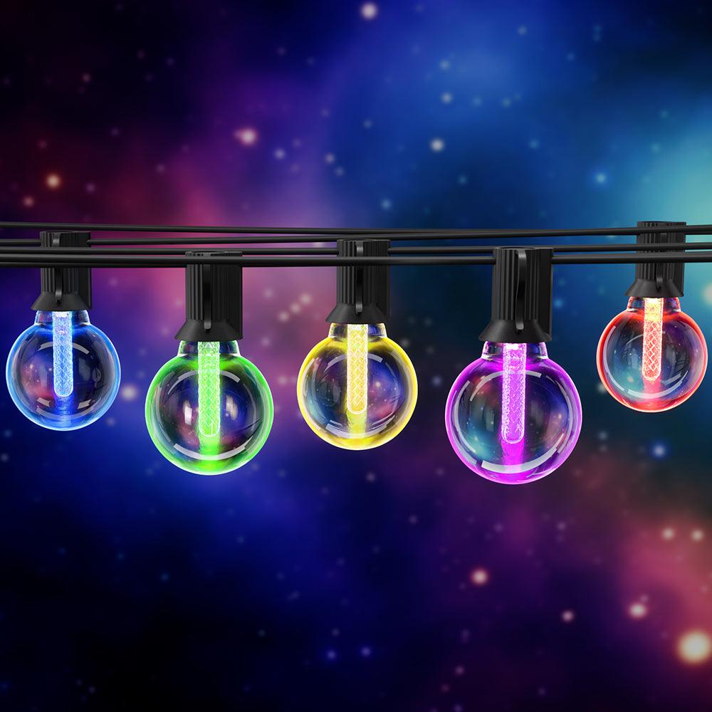 Buy Gardeon Smart Festoon Lights Outdoor Waterproof RGB LED String Light WiFi APP discounted | Products On Sale Australia