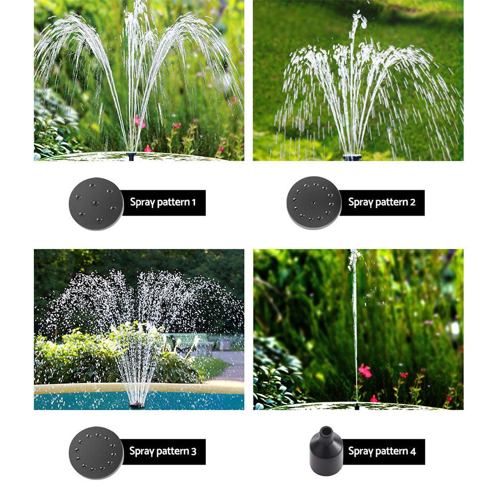 Buy Gardeon Solar Pond Pump with Battery LED Lights 4.4FT discounted | Products On Sale Australia