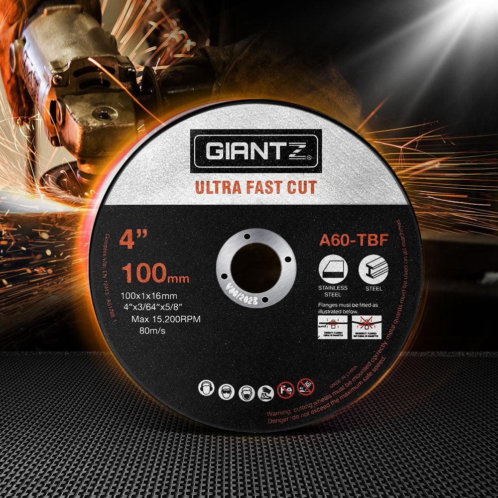 Buy Giantz 100-Piece Cutting Discs 4" 100mm,Giantz 100pcs 4" Cutting Discs 100mm Angle Grinder Thin Cut Off Wheel for Metal discounted | Products On Sale Australia